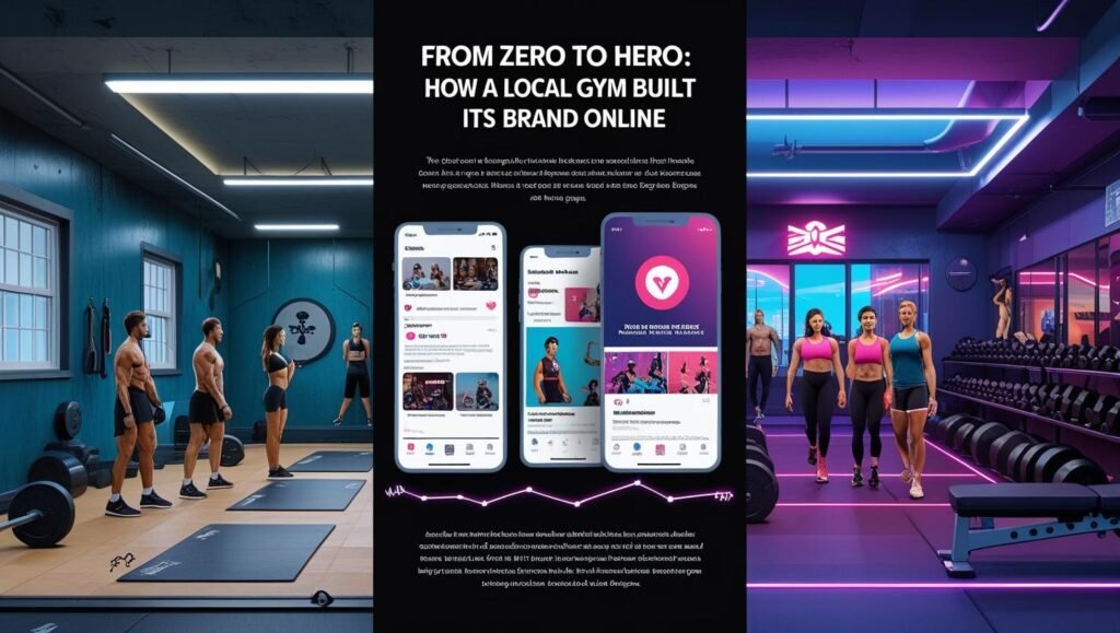 digital marketing success stories: Iron Pulse Gym small business growth.