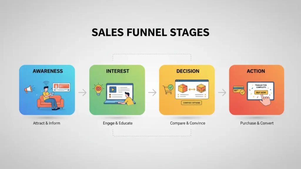 This blueprint turns “what is a sales funnel” from theory into a working system.