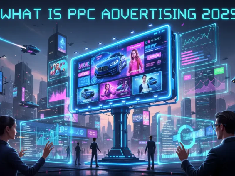 What is PPC advertising explained with 2025 digital ad concept
