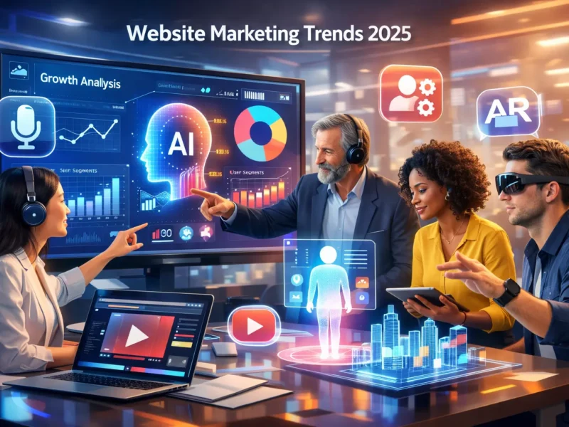 website marketing trends 2025 overview