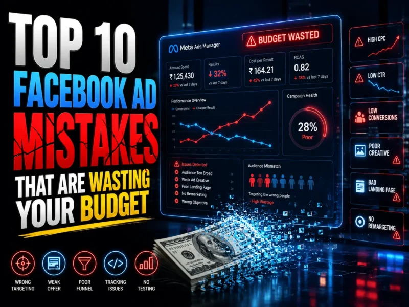 Top Facebook ad mistakes that waste advertising budget and how to fix them